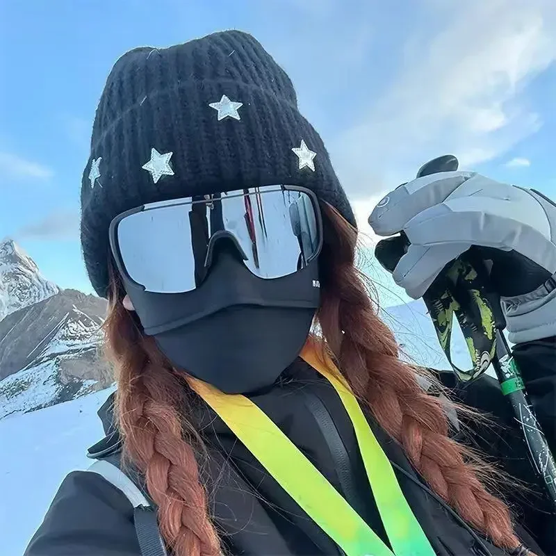 Trendige und modische Skibrille, übergroßer Rahmen, winddichte Outdoor-Sportbrille, hochwertige Fahrradbrille – Detail 1