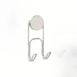Zirconium Double Magnetic Hook with Strong Base, 25mm Diameter (Silvery)