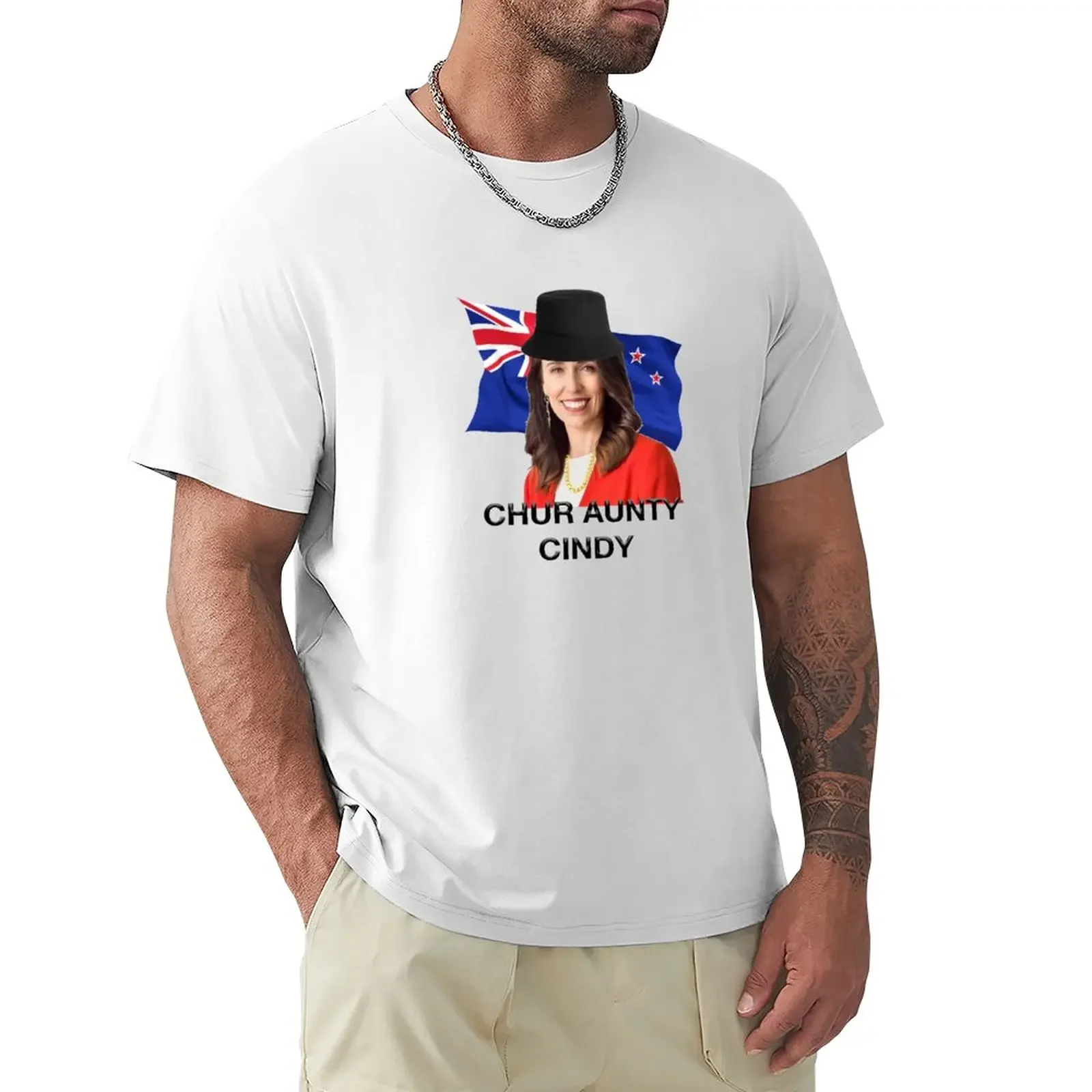 

Chur aunty cindy T-Shirt kawaii clothes customizeds t shirts for men cotton