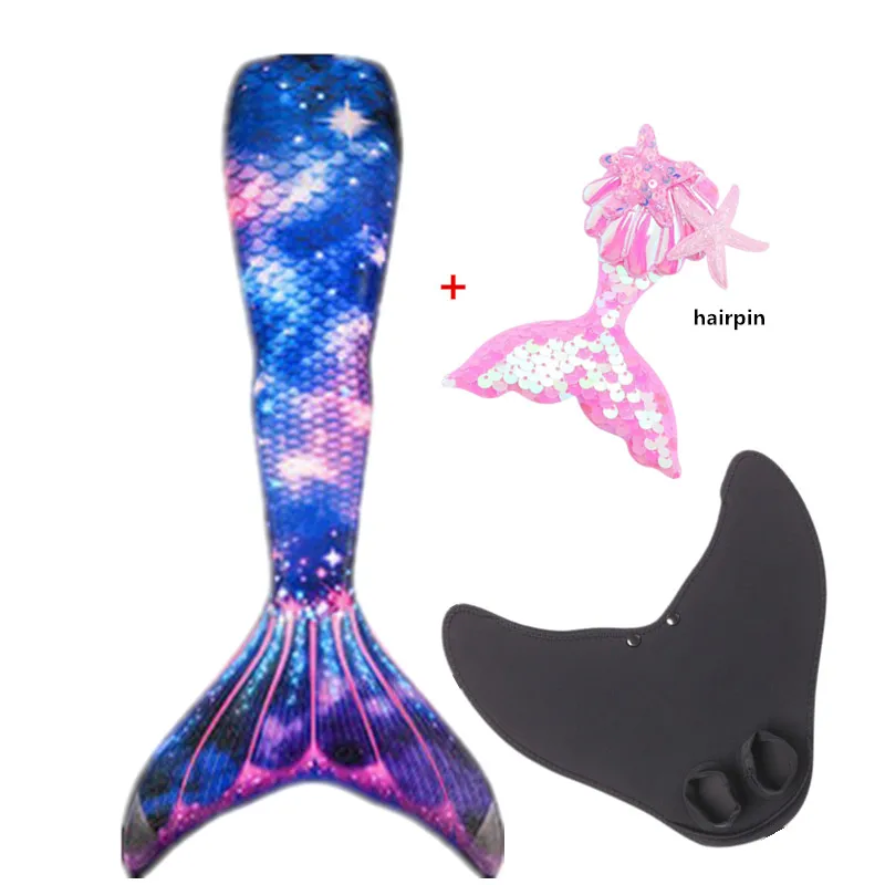 Girls Little Mermaid Tails Add Monofin Swimming Tail For Kids Adults Summer Dress Swimmable Suit Mermaid Costume mermaid costume kids girls dress
