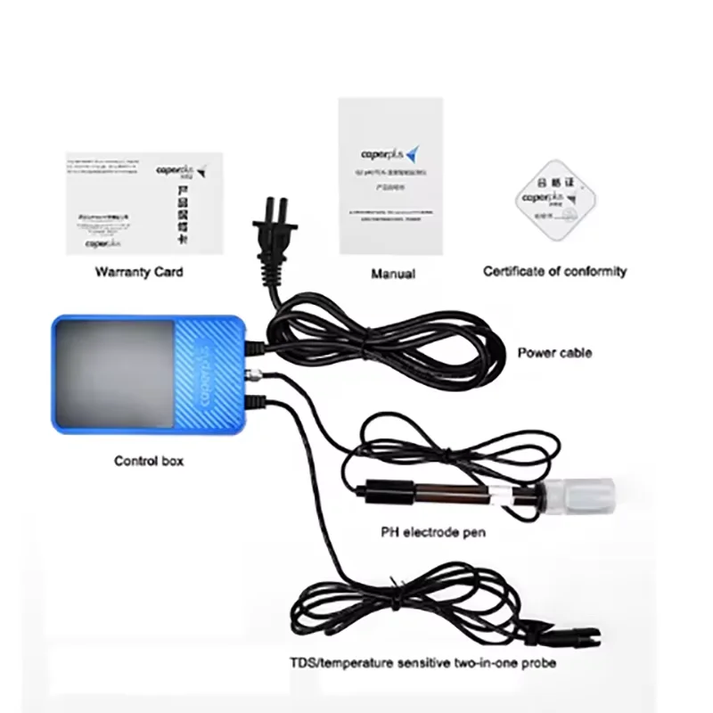 110-240V Caperplus Aquarium Q2 PH Temperature TDS 3 In 1 Intelligence Monitor Detector WIFI APP PH Digital Monitor Fish Tanks