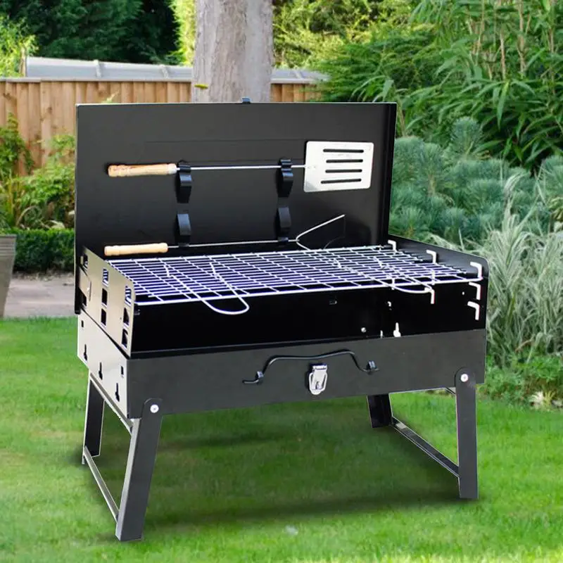 Griglia Per Barbecue Pieghevole Griglia Per Barbecue Portatile Griglia Per Riscaldamento Da Campeggio Stufe A Carbone Campeggio All'Aperto Bruciatore 