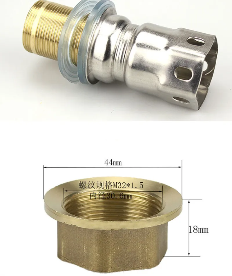Faucet Install Part Brass Or Stainless Steel 32MM Bathroom hot and cold Faucet Assemble Parts Different Size