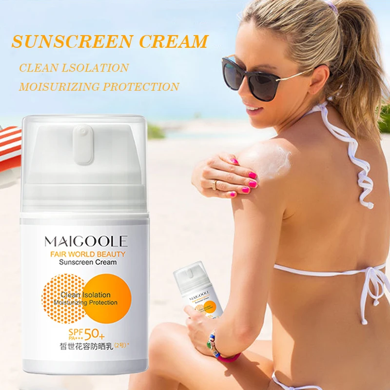 

Spf50+ Sunscreen Facial Body Isolation Lotion Waterproof Sunscreen Isolation Ultraviolet Whitening Protection Skin Care 50ml