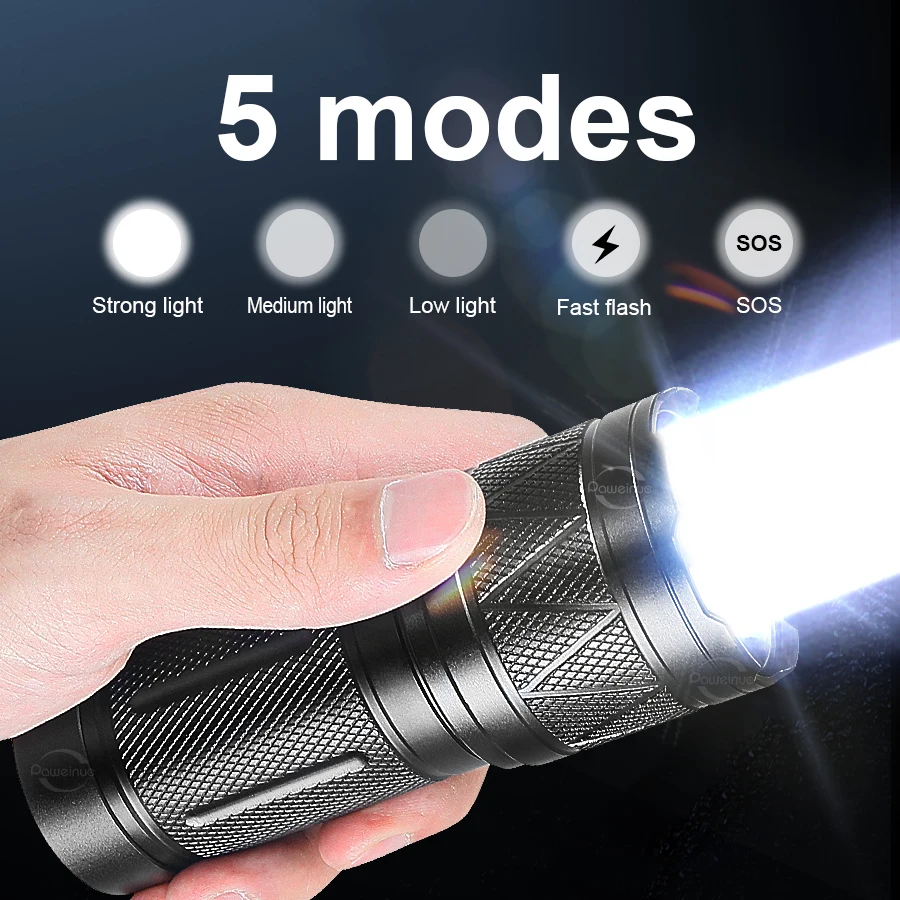 Torcia LED Ultra Potente da 2.000.000 Lumen, Portata 3000M, Super Luminosa, Tattica, Ricaricabile, per Campeggio e Attivà all'Aperto 39 Torcia LED Ultra Potente da 2.000.000 Lumen, Portata 3000M, Super Luminosa, Tattica, Ricaricabile, per Campeggio e Attivà all'Aperto 39