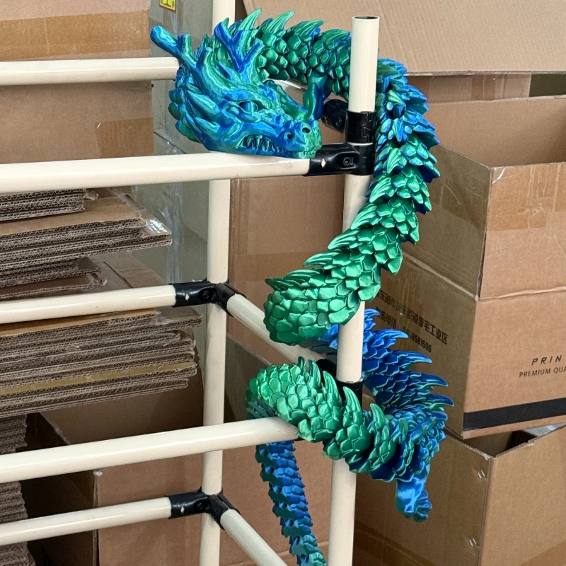 71-Inch 3D Printed Large Chinese Dragon Model, Perfect for Halloween and Christmas Gifts, Festive Display, Decorative Figurine