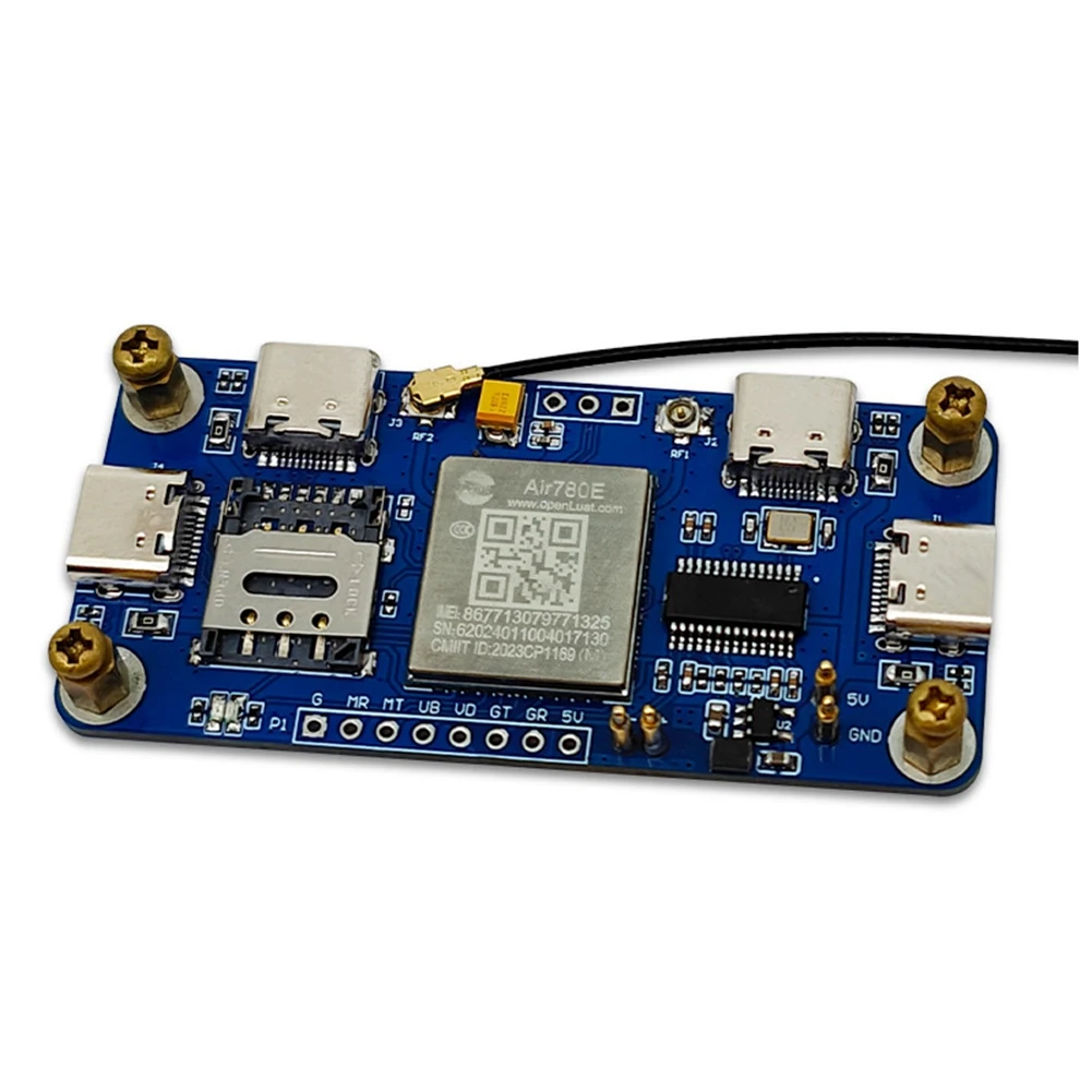 4G HUB Expansion Board Air780e Networking Module 4G CAT1 LTE Ethernet Module for Raspberry Pi Zero Dedicated