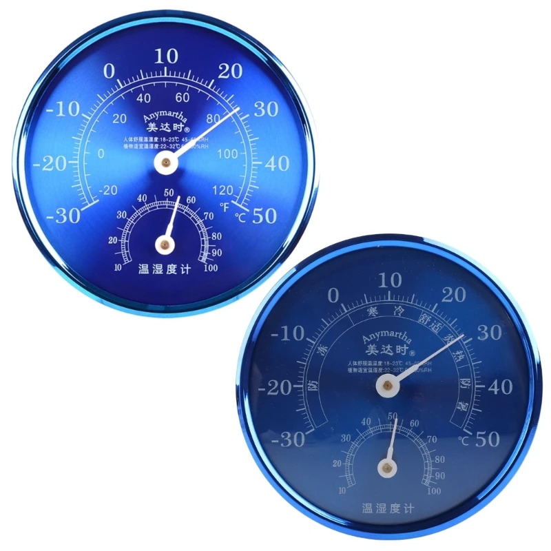 Mini Display Case Dial Thermo Hygrometer