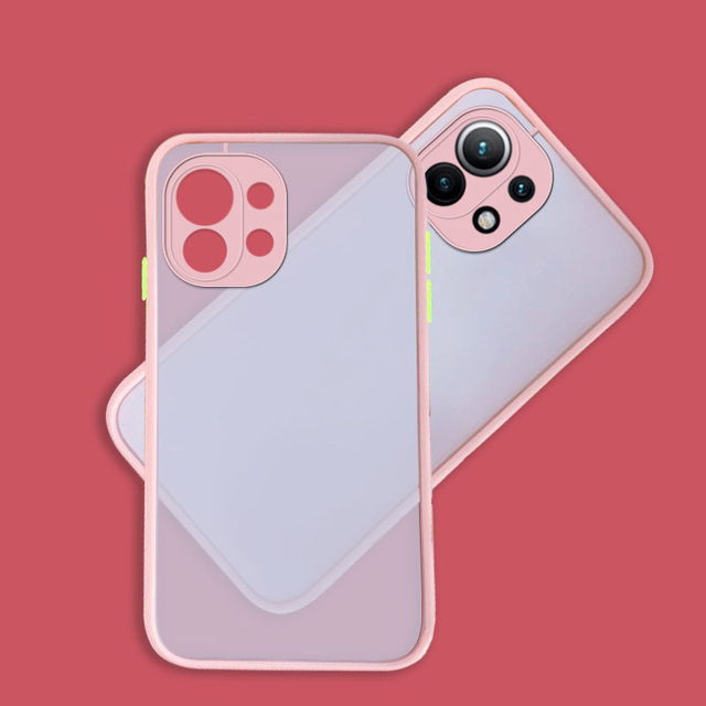 Matte Clear Case For Xiaomi Mi 12 12X  Ultra Lite 10T Poco F3 X3 M4 Redmi Note 11S 10 8 9 Pro Hard Bumper Armor Cover