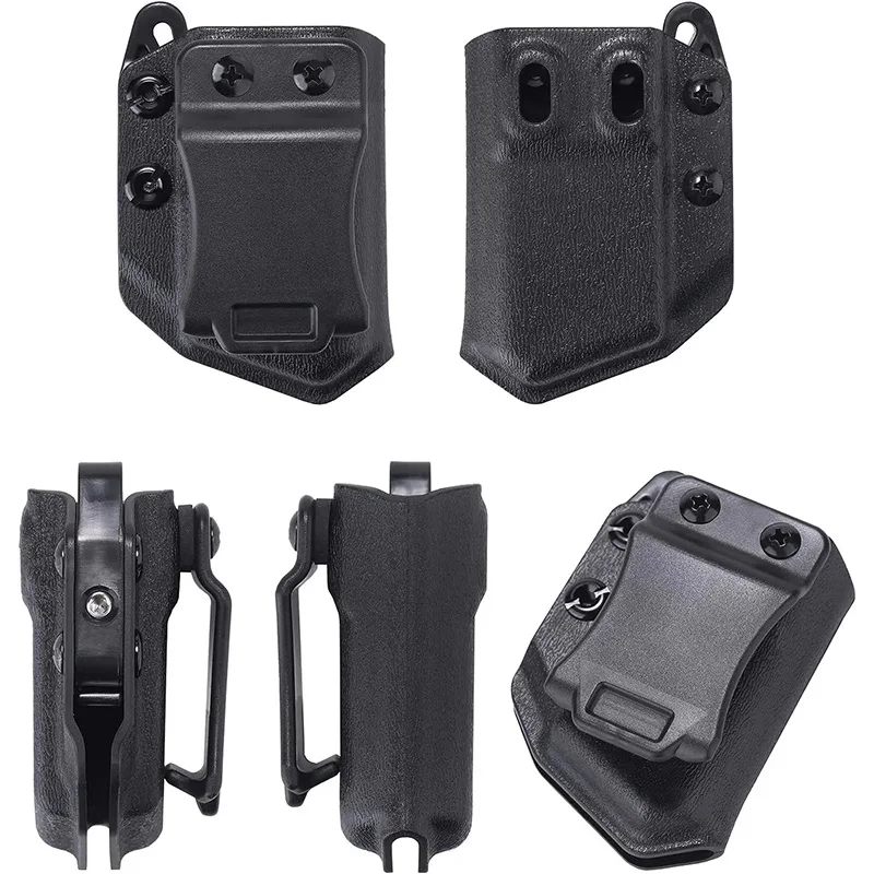 IWB OWB 9mm.40 universal Belt Clip Single Double Stack Magazine Pouch Holster Mag Carrier Holder for Pistol gun