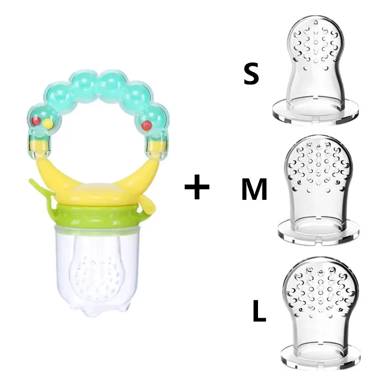 Pacifier Fresh Food Nibbler Fruit Feeder Nipples for Baby Infant Pacifier Feeder Nipple Silicone Teat Bottles 1Set silicone pacifier,silicone fruit feeder,silicone baby feeding bottle