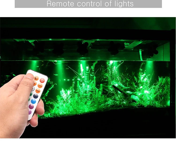 Underwater Light Waterproof Spotlight Landscaping Spotlights Water Grass Light with RF Control for Aquarium IP68 Fish Tank Light light underwater