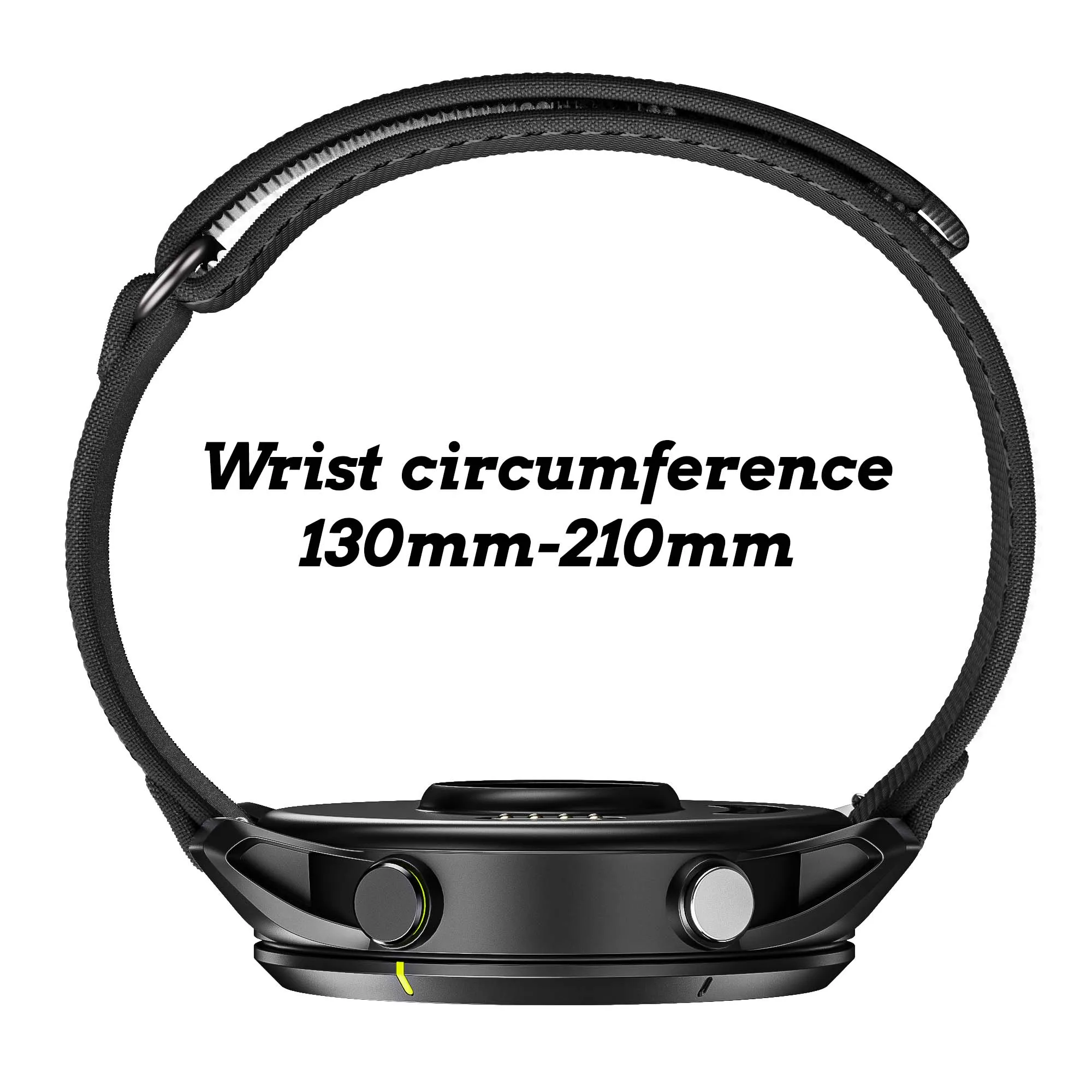 Military-Style Nylon Canvas Watch Band - Sporty and Durable Strap