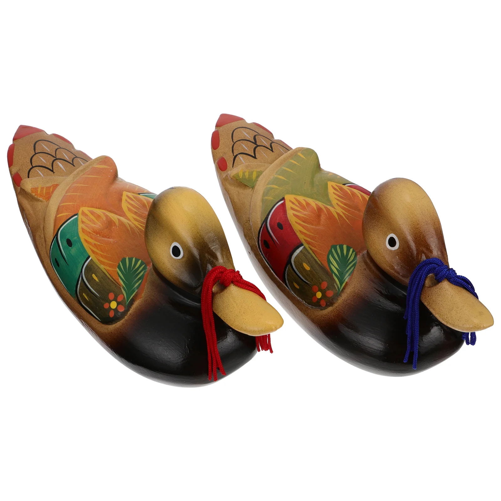 

Wooden Mandarin Ducks Home Decoration Display Mandarin Duck Model Wood Ornaments Handmade Craft Ornament Decoration