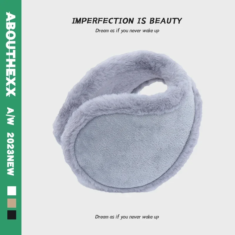 Cache-oreilles coupe-vent pour hommes et femmes, protège-oreilles en peluche épaisse, cache-oreilles doux, cache-oreilles souriants, chaud, extérieur, cyclisme, hiver