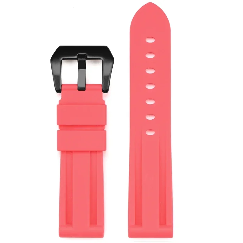Waterproof Silicone Rubber Strap for Men - Sporty Diving Watch Band Accessories