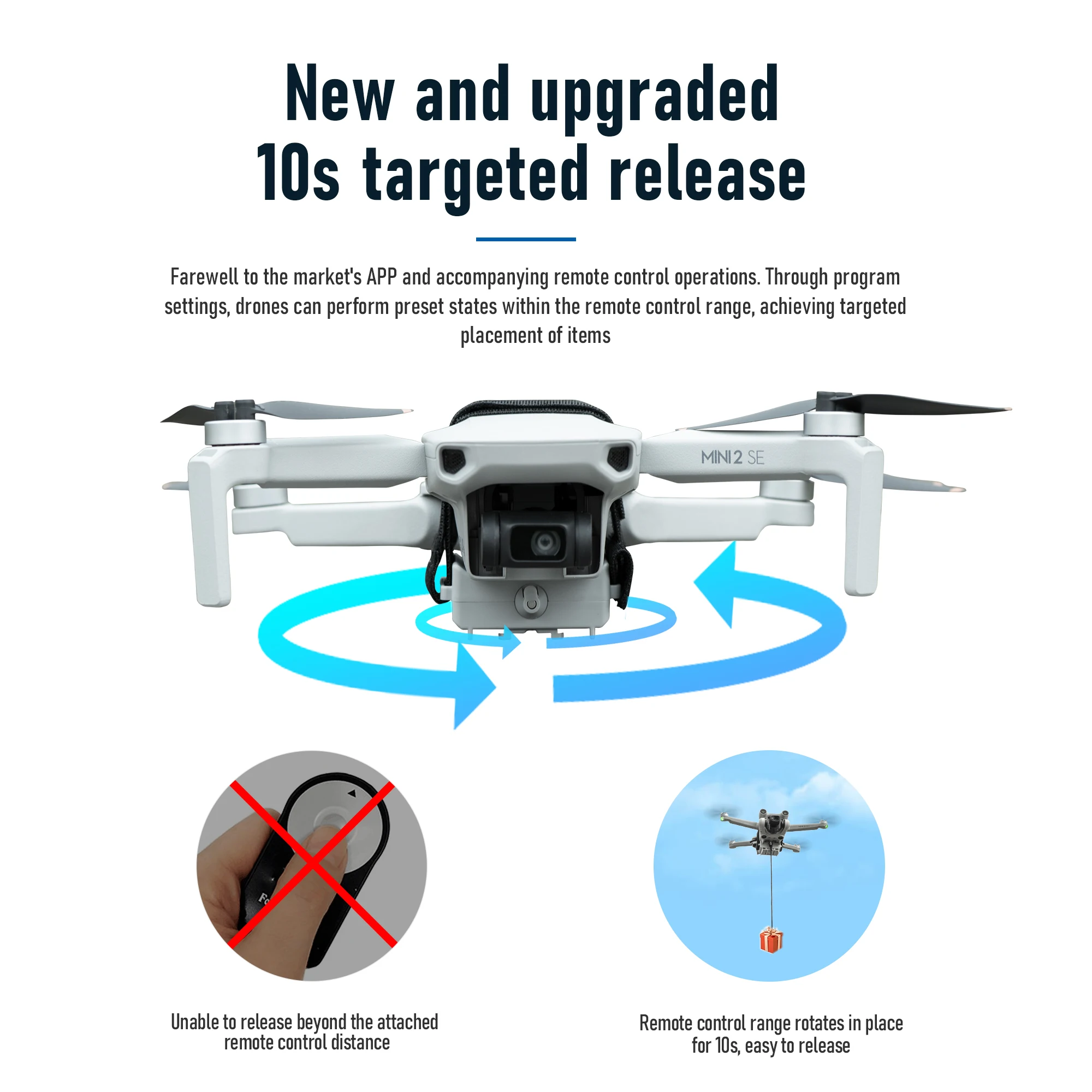 Système De Largage Pour DJI Mavic Air 2 Et Air 2S - Dispositif De Livraison Aérienne Avec Train D'atterrissage Et Mécanisme De Relâche - 7