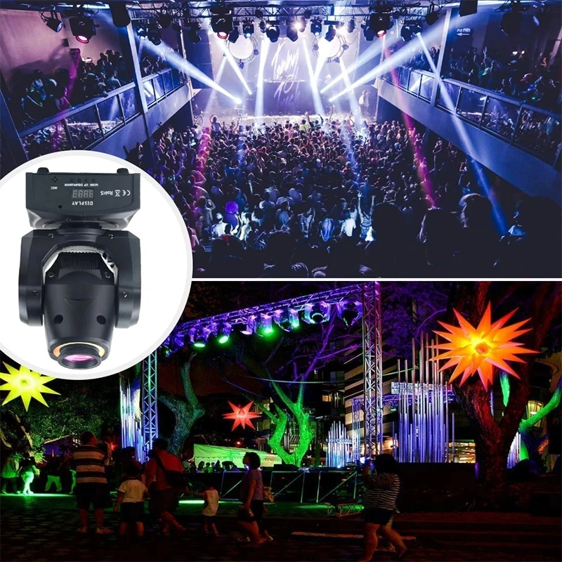 LED Lights Party DJ Disco Shaking Head Flash 1/2PC 80W Moving Head Spotlight Pattern Lights Bar Club Performance Event Ballroom