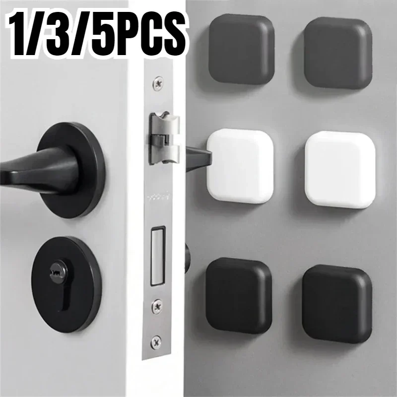 1/3/5PCS Door Stop Silicone Handle Cushion Wall Protection Self-adhesive Silent shockproof Protective Home Decoration Accessorie