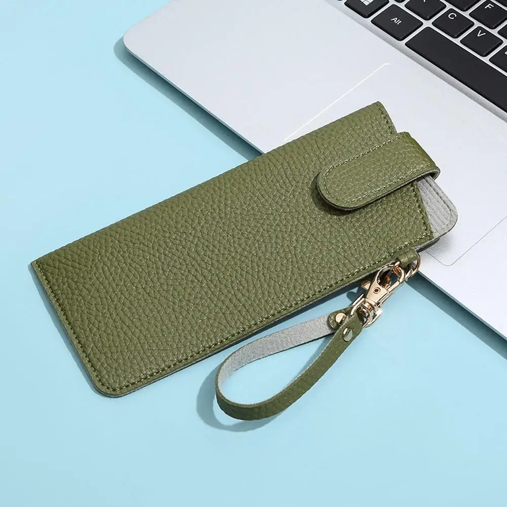Lychee Pattern Water-Resistant PU Leather Eyewear Case - Durable & Easy to Maintain