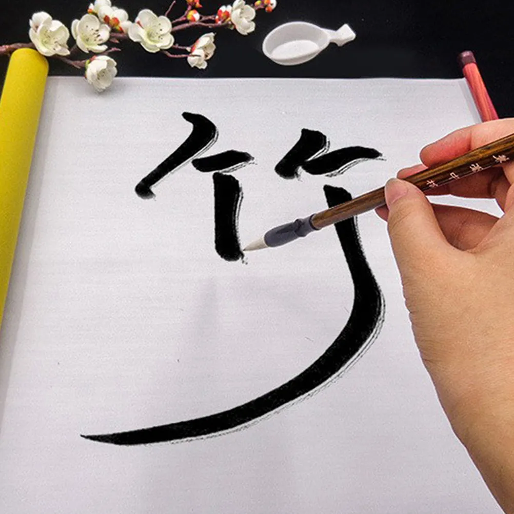 중국 서예 물 쓰기 천 재사용 가능한 스크롤 연습 매트 모조 Xuan 종이 질감 브러시 쓰기에 적합한 빠른 건조