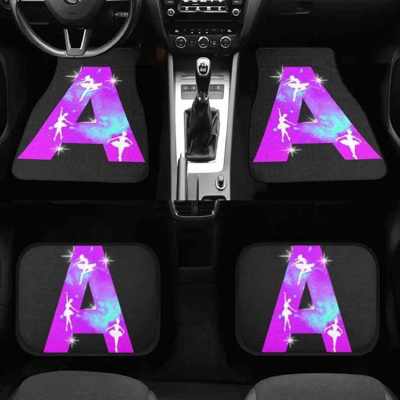 

Передние и задние автомобильные коврики с монограммой космической буквы «A»