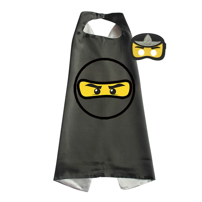 Ninja costume superhero capes with masks for pretend play superhero cosplay costume,kids cosplay costume,superhero capes