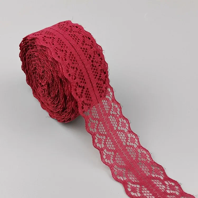 30mm Lace Burgundy
