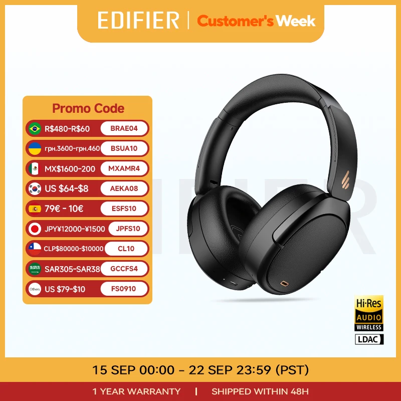 嶺上開花　EDIFIER WH950NB HEADPHONE Edifier WH950NB review: Good sound, but limited codec
