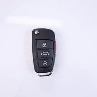 สำหรับ Audi  3 4 ปุ่ม  ตัวเรือนกุญแจรีโมทรถยนต์ TT A2 A8 A6 A6L A4S5 C5 C6 B6 A4L A5 Q5 S RS Q7 B7 Q3 A3  กล่องใส่กุญแจ 6