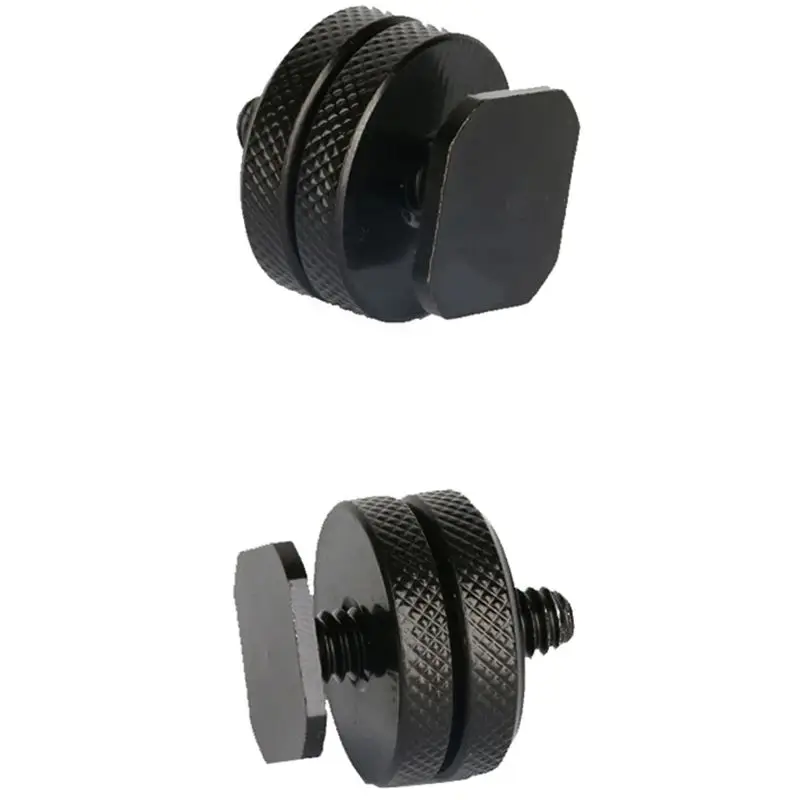 Flash Holder Tripod Mount Adapter Camera Hot Shoe Mount Adapter 1/4 Screw Hot Shoe Adapter Flash Mount with Locking Disk for DSLR Camera Flash Light Umbrella