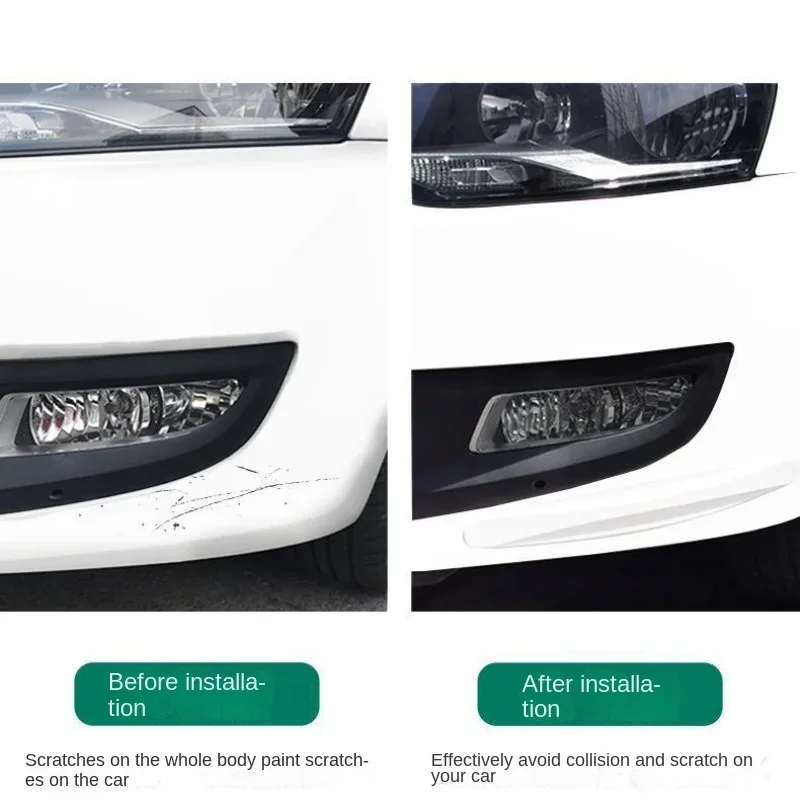 Car Bumper Protector Car Bumper Protector Strip 2pcs Guard Corner Protection Strips Scratch Protector Crash Blade Anti-collision Auto Accessories