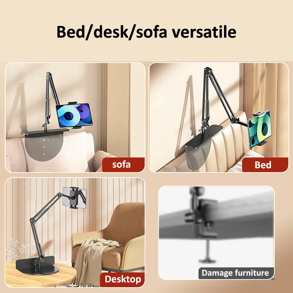 Outmix-lazy Arm Bed Tablet Suporte para Telemóveis Tablet Mount Support Ipad Mini Clipe Bed Desk 4.712.9 - Imagem 3
