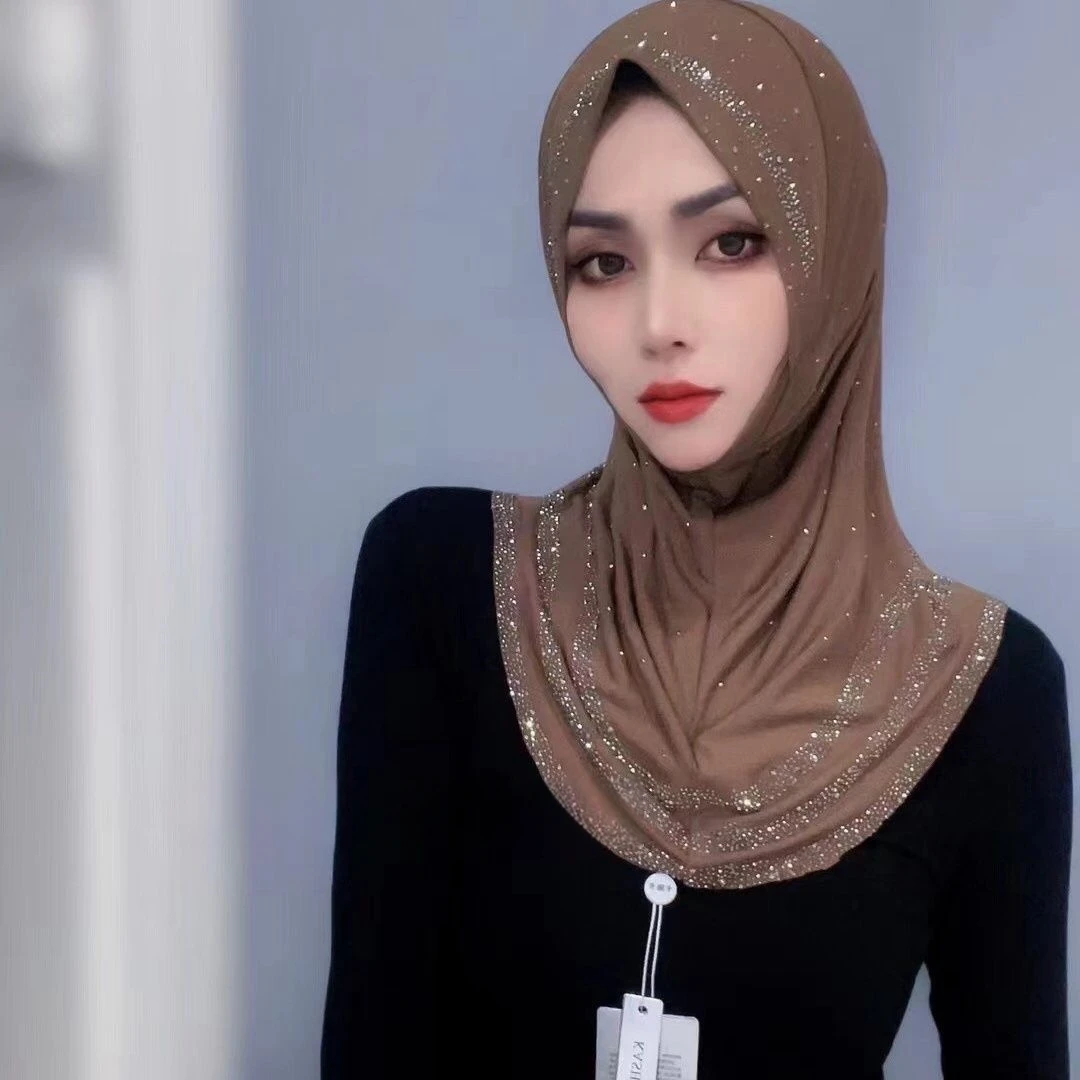 Hijab Muslim Women Shawl Headscarf Freeshipping Luxury Tassels Chiffon Scarf Malaysia Prayer Kufi Islam Saudi Arabia Fashion