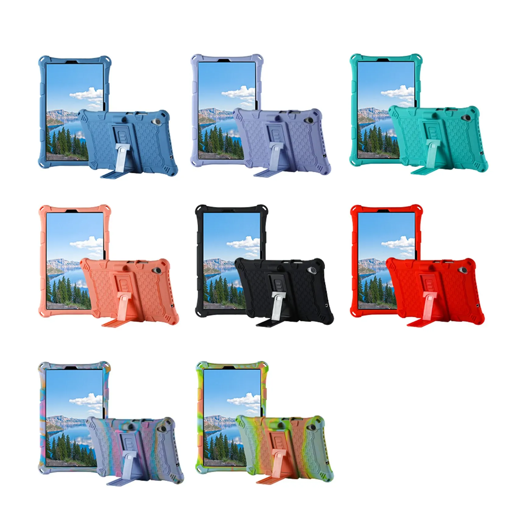 탭 M8 FHD TB-8705F용 T96C 실리콘 케이스 탭 M8 HD TB-8505X/F용 8인치 태블릿 케이스(펜 포함)(G)