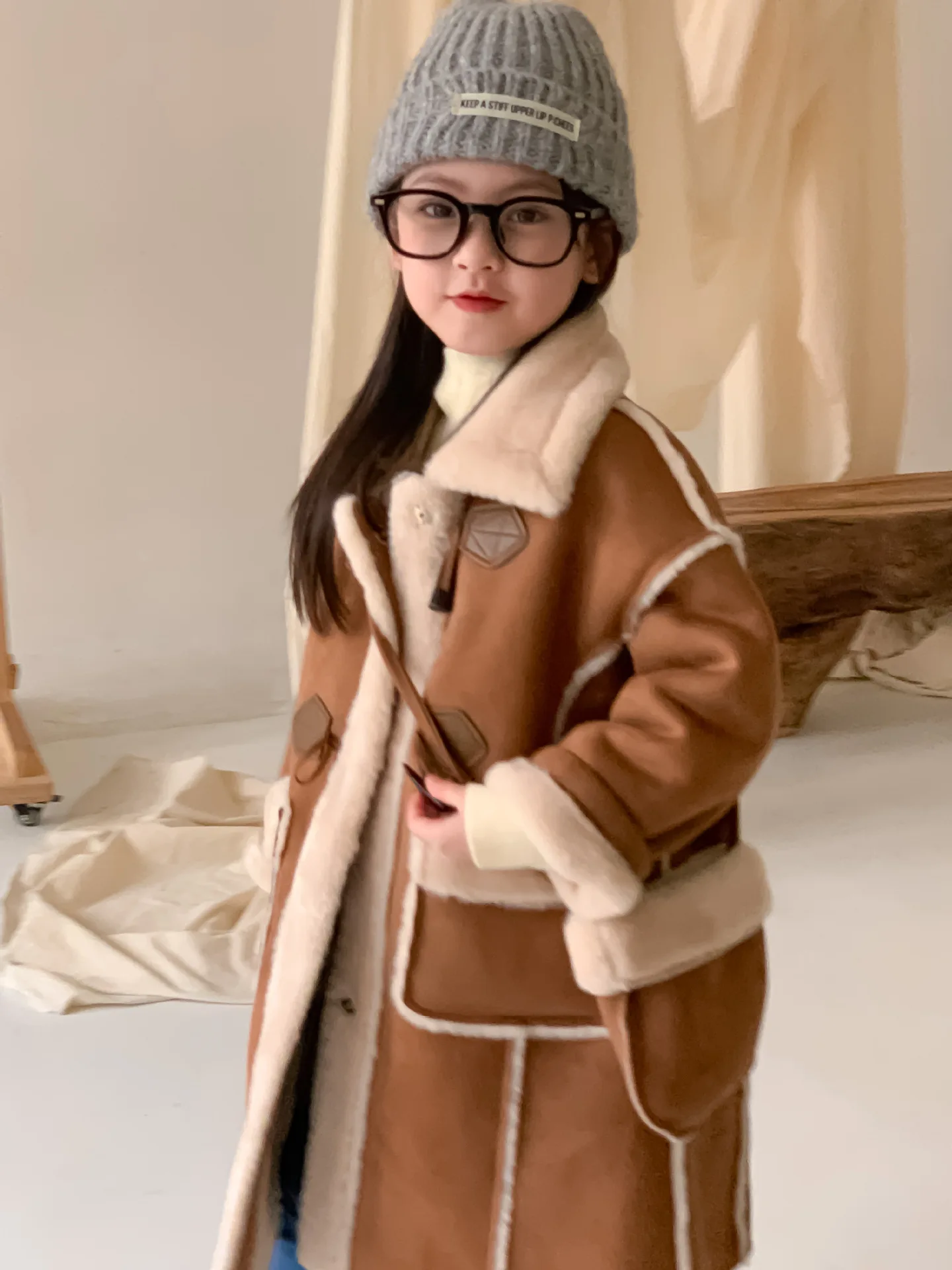 Girls Coat New Winter Thickened Long Coat - Uniqwear