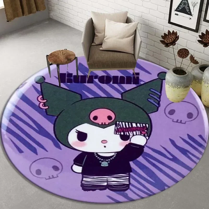 Cartoon Kuromis Carpet Floor Mat Baby Crawling Soft Rug Children Game Round Non-slip Rugs Home Bedroom Decoration