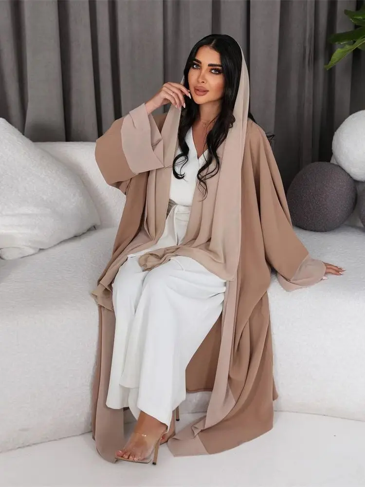 Ramadan White Muslim Kimono Abaya Dubai Turkey Islam Arabic Jalabiya For Women Clothing Robe Longue Femme Musulmane Kaftans