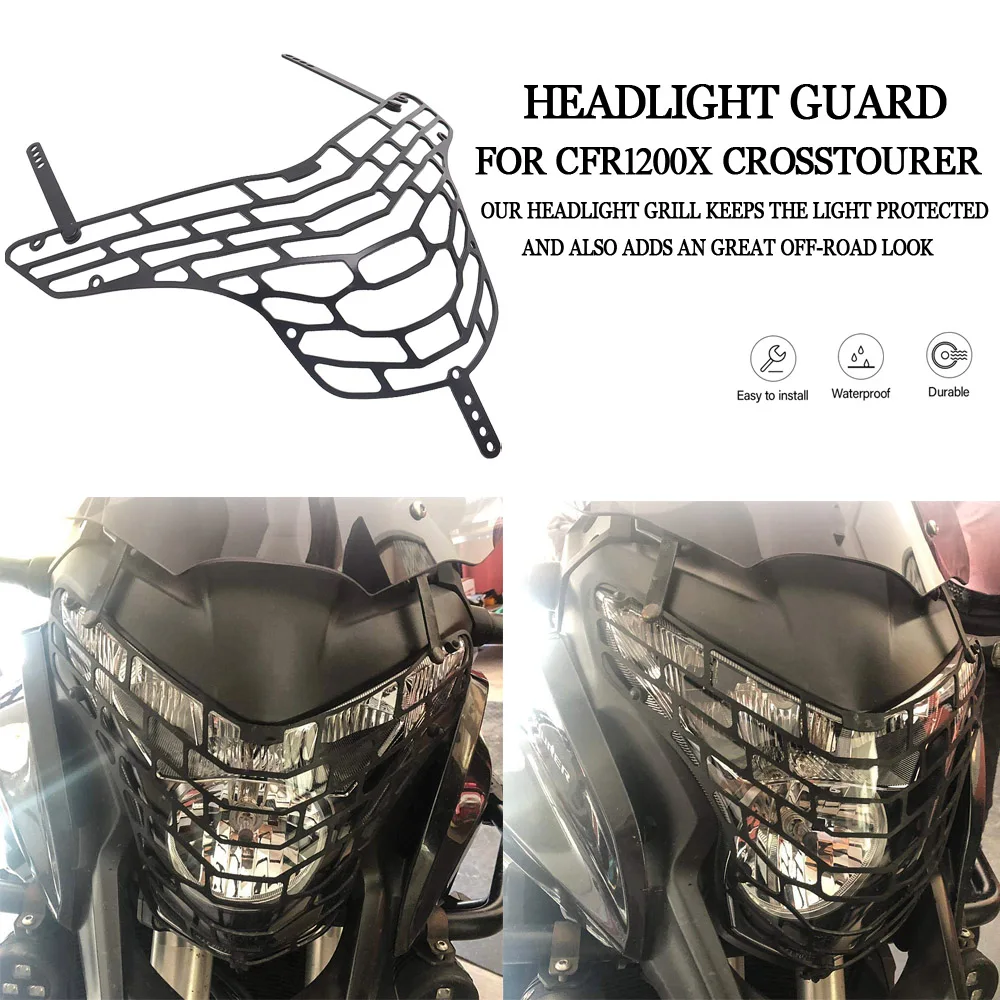 

NEW Motorcycle Parts Headlight Guard Protector Cover 2012-2015 2014 2013 For Honda VFR1200X VFR 1200 X Crosstourer