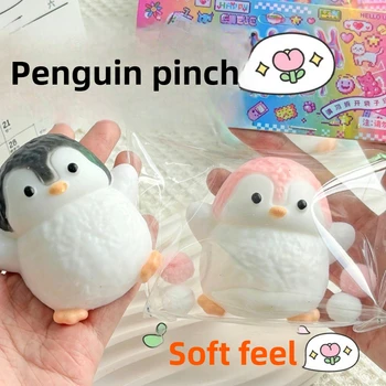 Penguin Squishy Toy for Stress Relief - Soft Slow Rising Sensory Fidget Toy Kawaii Party Favors for Kids Adults Birthday Gifts