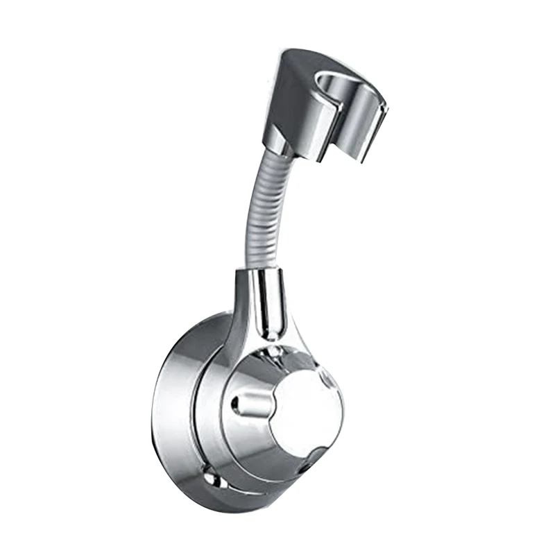 

1 PCS Shower Holder 360° Adjustable Shower Holder No Drilling Shower Holder Silver