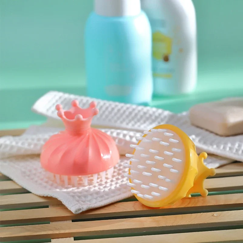 Baby Bath Caps Toddle Shampoo Cup Crown Children Bathing Bailer Baby Shower Spoons Child Washing Hair Cup Kids Bath Tool hair wash hat shampoo shower cap hair washing cups shampoo rinse cup