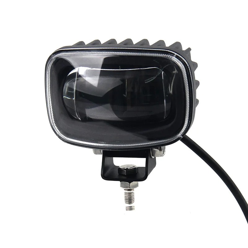 Forklift LED Red Zone Lights 10-80v Warning Safety Light Industrial Emergency Warn Light