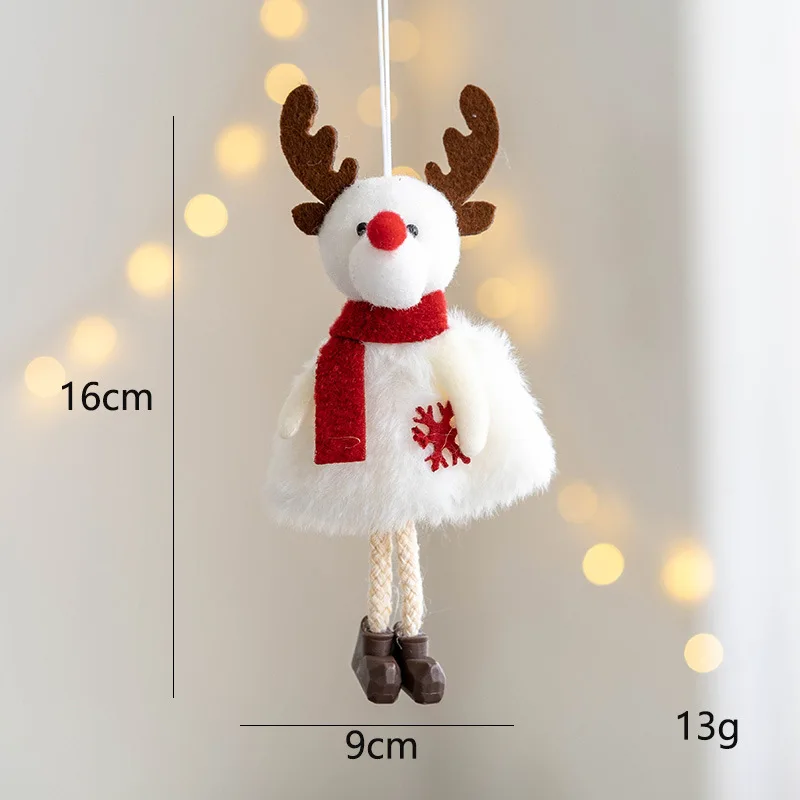thumbnail image 1 of 2024 New Year Gift White Pink Christmas Angel Doll Tree Ornament Xmas Decoration for Home Natal Navidad Cute Holiday Gift Decor, 1 of 5