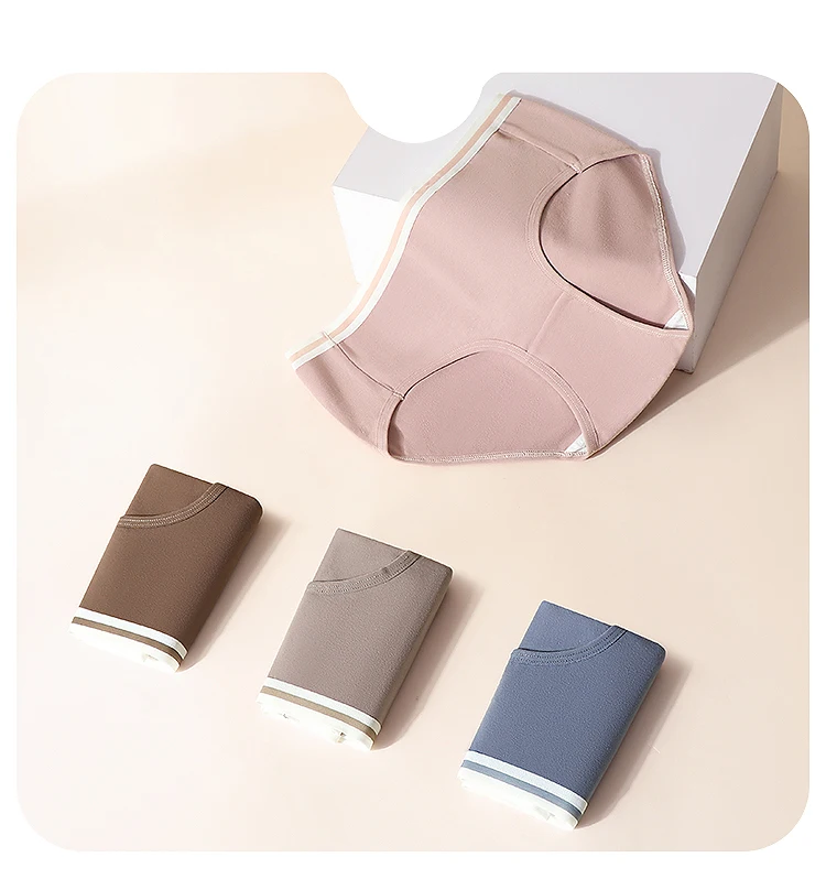 7PCS/Set Cotton Women Panties Breathable Underwear Week Pants Girls Briefs Solid Panty Underpants Sexy Low Waist Female Lingerie