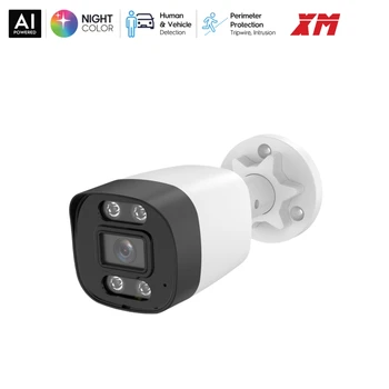 XM 4K 8MP Color Night Vision POE IP Camera Audio Outdoor H.265 Onvif Bullet CCTV Home 5MP  /4MP/3MP Security Camera 1