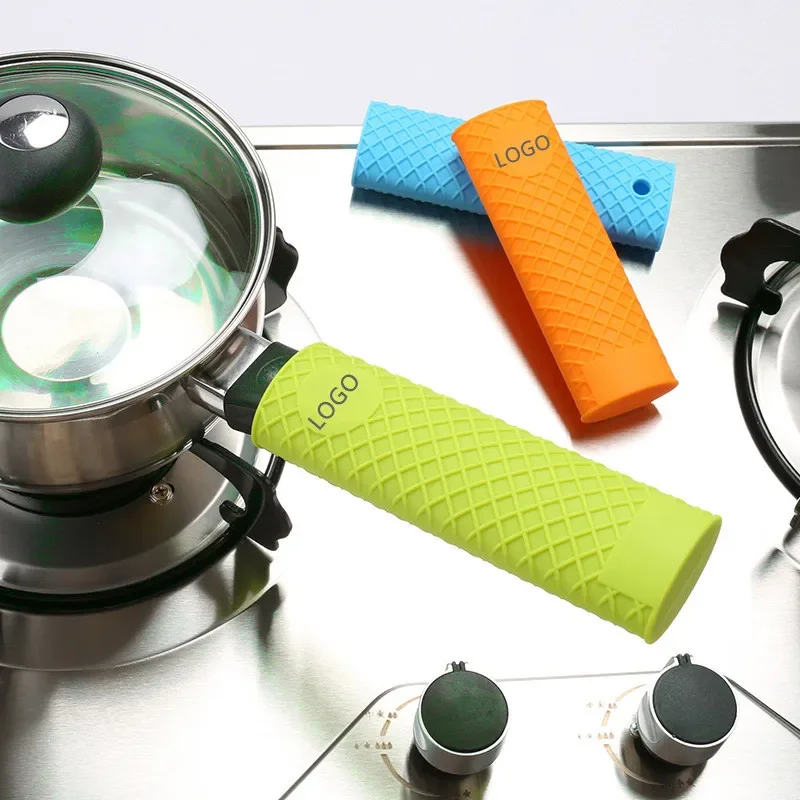 Pot Handle Cover Saucepan Holder Sleeve Slip Cover Grip Cookware Parts Silicone Pot Pan Handle