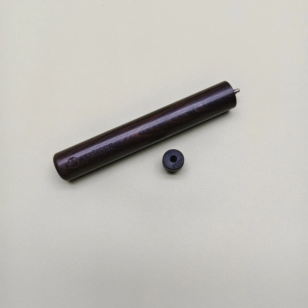 Prolunga per Stecca da Biliardo Exceed, Realizzata a Mano in Legno di Ebano con Paracolpi, Lunghezza: 8 Pollici, Φ:32mm - immagine 2