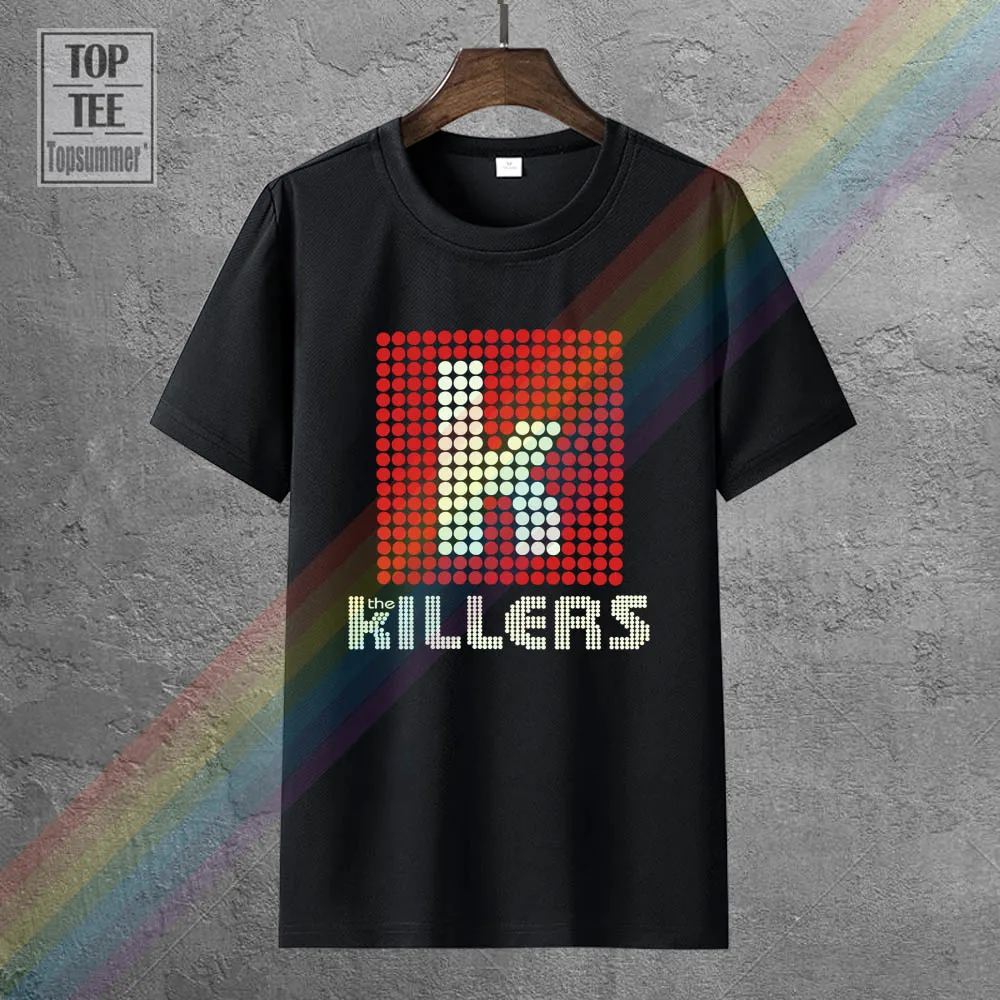 

New The Killers Rock Band Logo Rare Design Men'S Black T-Shirt Size S To 3Xl Men Tops Tees 2018 Summer Fashion New T Shirt