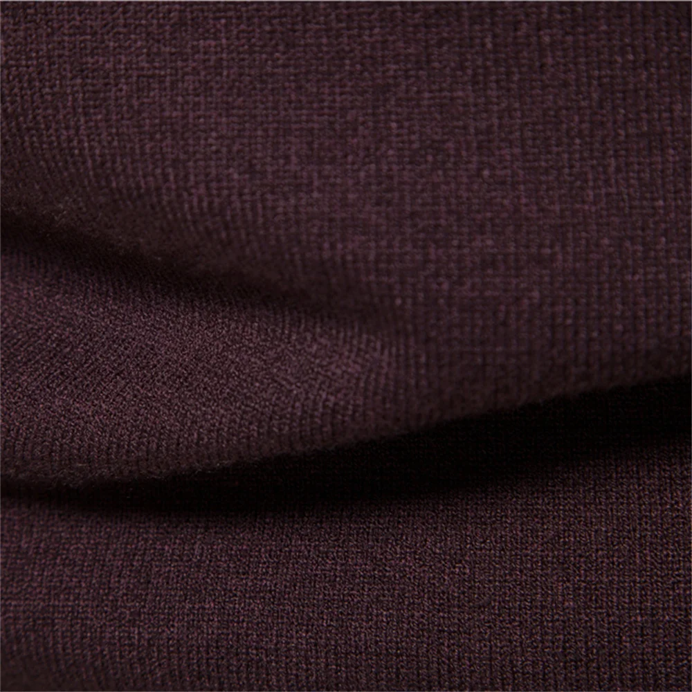 Basic Sweater Soft Mid Neck Pullover Men Casual Solid Color Winter Warm Men's Sweater